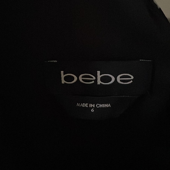 BEBE MAXI DRESS BLACK RED ROSES 6 - Picture 4 of 8